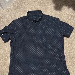 Men's Navy Polka Dot Shirt